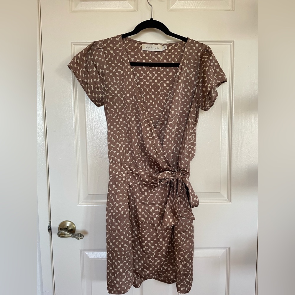 TBags Wrap Print Dress